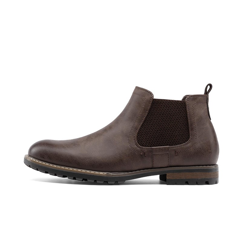 Bruno Marc Menâ€™s Chelsea Boots Casual Slip-On Classic Dress Ankle Boot,Size 14,Dark Brown,SBAB19017M-V1 - Image 3