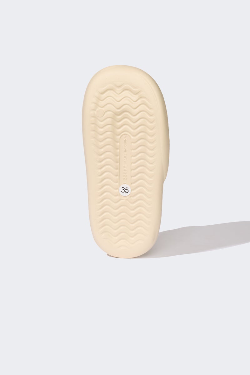 DeFacto Beige Girl Girl High Sole Single Band Eva Slippers Casual - Image 4