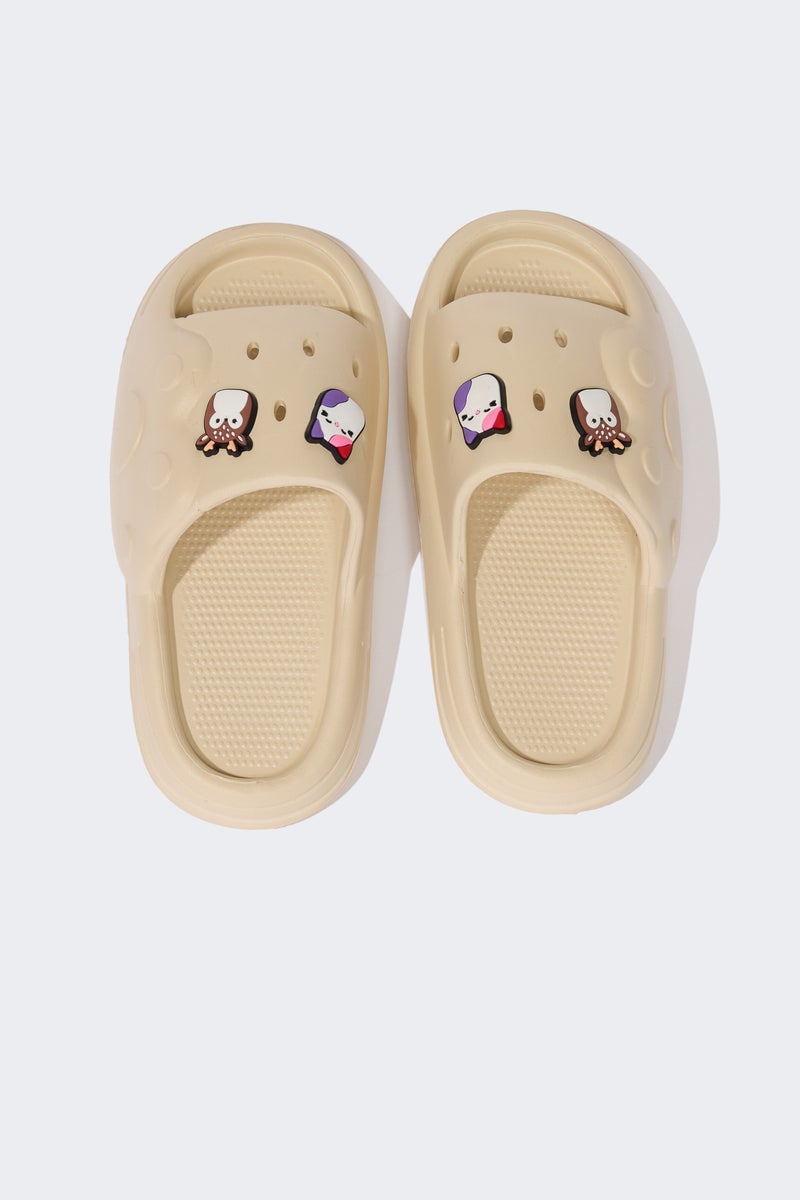 DeFacto Beige Girl Girl High Sole Single Band Eva Slippers Casual - Image 5