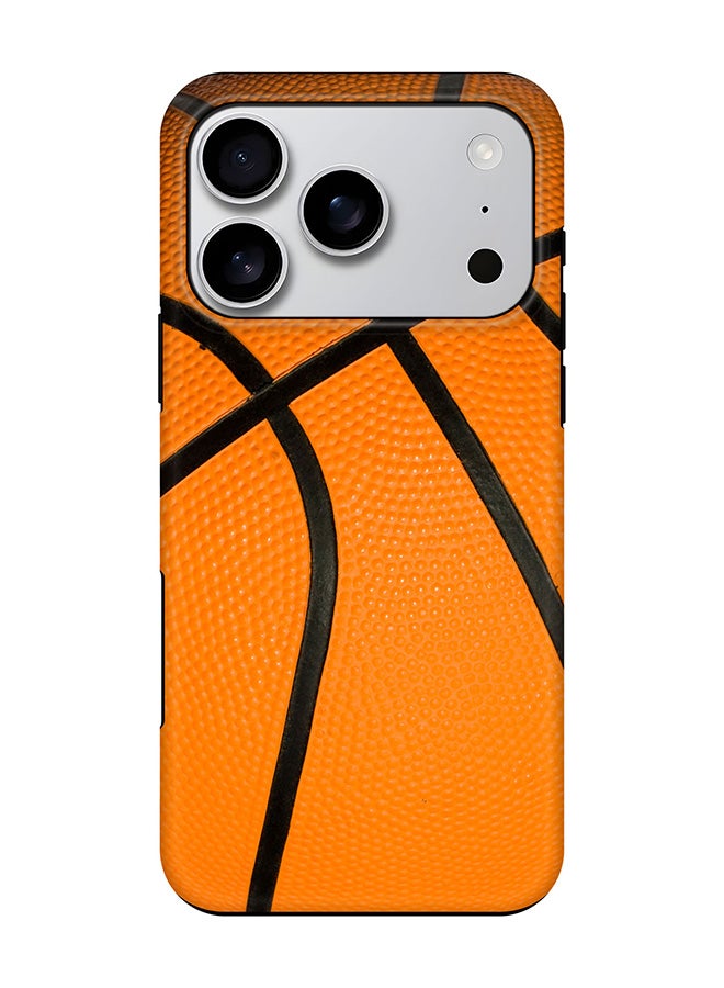Stylizedd Tough Pro Magnetic Case for iPhone 17 Pro, Dual Layer hybrid PC + TPU Mobile Cover Matte - Basketball