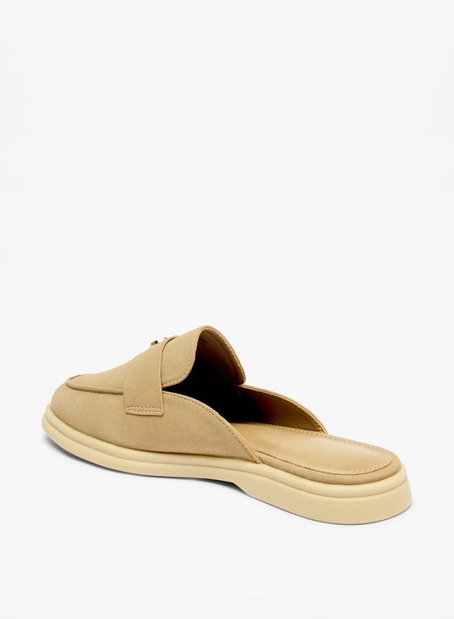 Celeste Women's Slip-On Mules with Metal Accent - Image 2