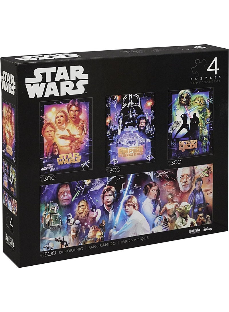 Buffalo Games Star Wars - Collector's Edition 4-in-1 Jigsaw Puzzle Multipack