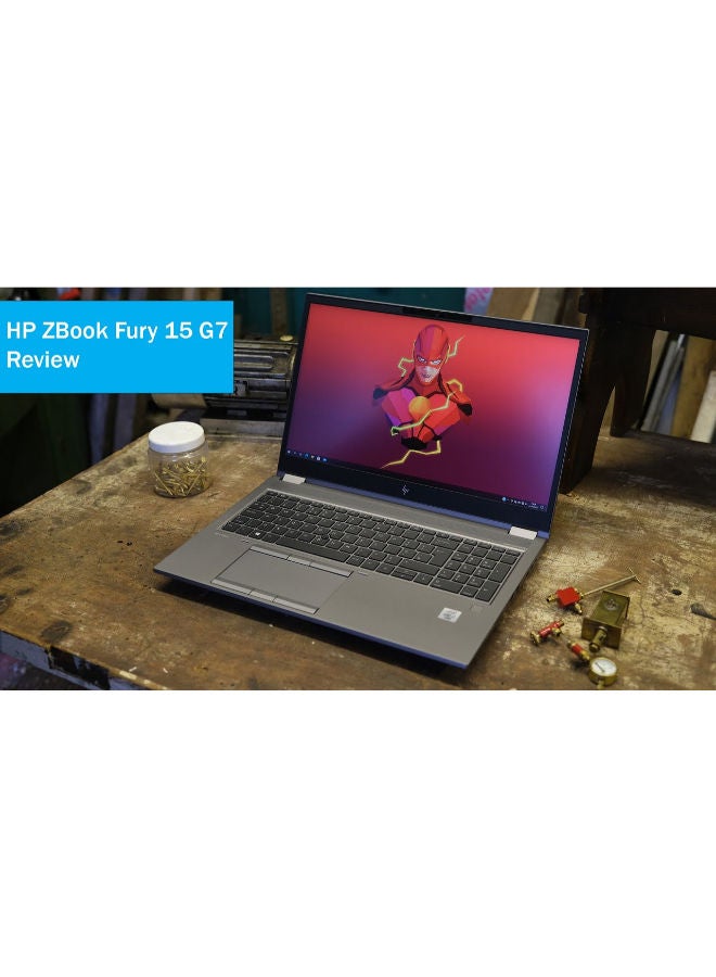 HP لابتوب HP ZBook 15 Fury G7، معالج Intel Core i7-10850H، 512GB SSD، 32GB RAM، NVIDIA RTX A2000 4GB، شاشة FHD بحجم 15.6 بوصة، ويندوز 10 برو - أسود (مجددة)، درجة A، ضمان 6 أشهر - Image 2