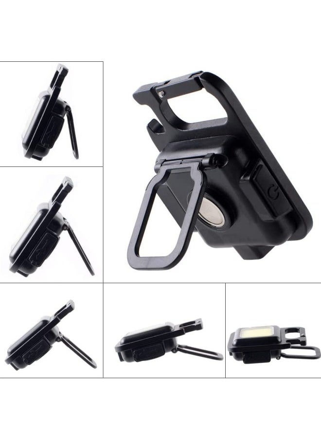 Generic Multifunctional Rechargeable Portable Keychain Light COB Emergency Overhaul Highlight Bottle Opener Mini Camping Work Light-Color:W5128 Keychain Without Bracket  - Image 5