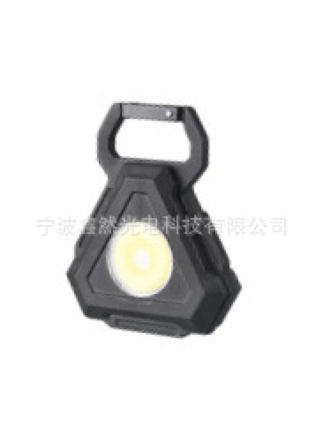 Generic Multifunctional Rechargeable Portable Keychain Light COB Emergency Overhaul Highlight Bottle Opener Mini Camping Work Light-Color:W5128 Keychain Without Bracket  - Image 1