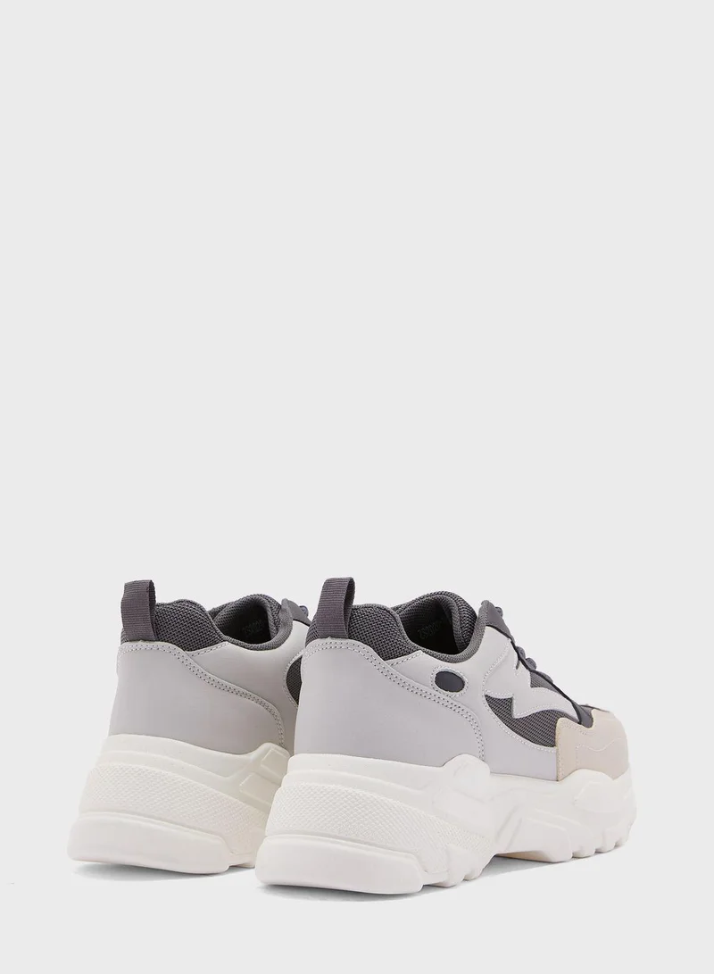 Ginger Mix Material Sneakers