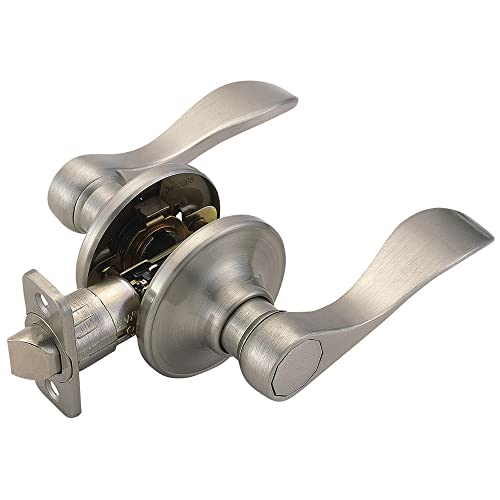 Design House 742841 Springdale 6Way Universal Passage Door Handle Satin Nickel - Image 1