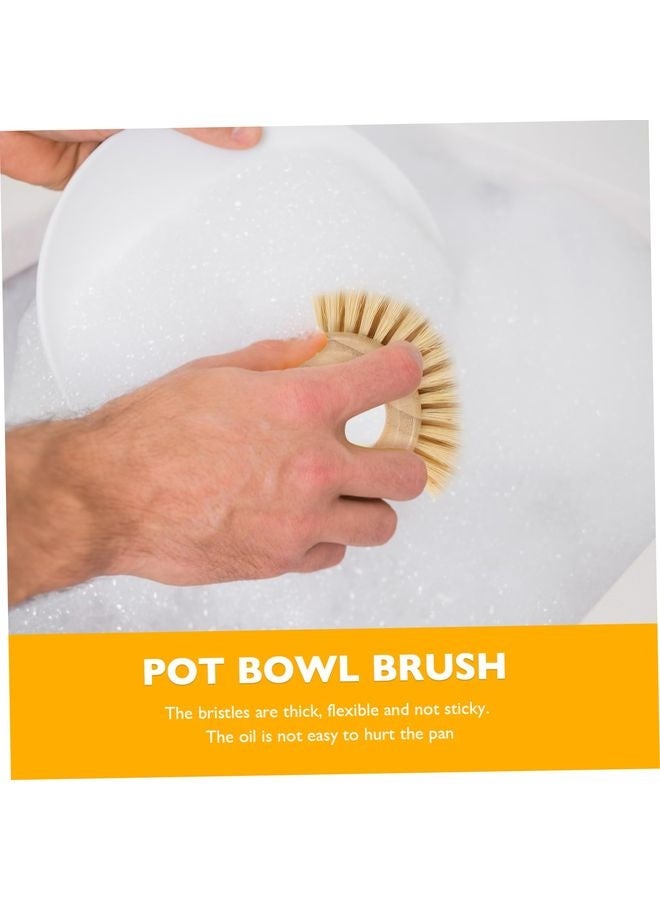 هومستر فرشاة الخيزران الدائرية لتنظيف الخضراوات والفواكه -فرشاة متعددة الاستعمالات للطعام، بما في ذلك البطاطس، والفطر، والخضراوات مع الشعيرات والماعول المعاد تدويرها - Image 5