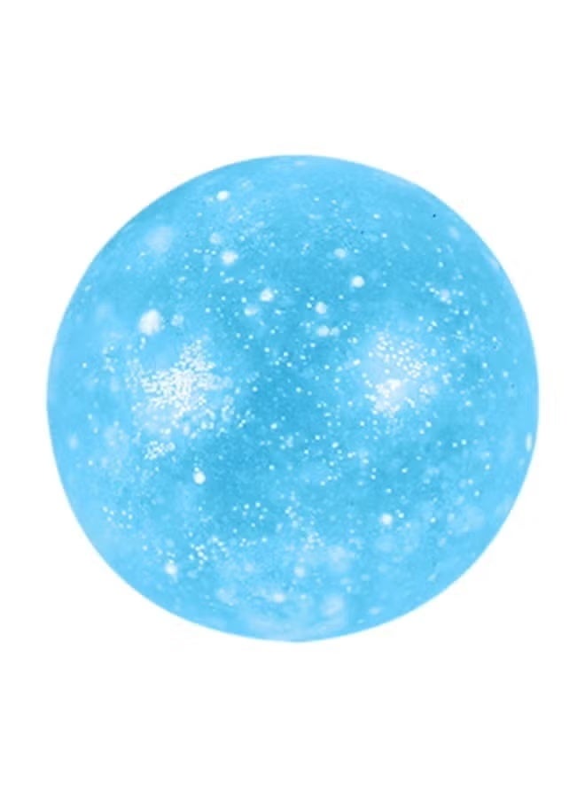Nidoh Shiny Stress Relief Squishy Ball, Slow Rising Sensory Toy, Malt Syrup Filled, Blue, 6cm - Image 1