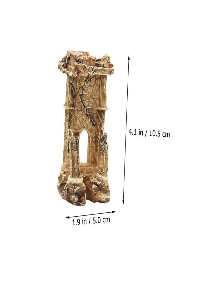 Yardenfun Fish Tank Resin Roman Column Lifelike Aquarium Decoration Durable Landscaping Prop Easy Care Ornament for Fish Tank Stable Base Design for Secure Placement - Image 4