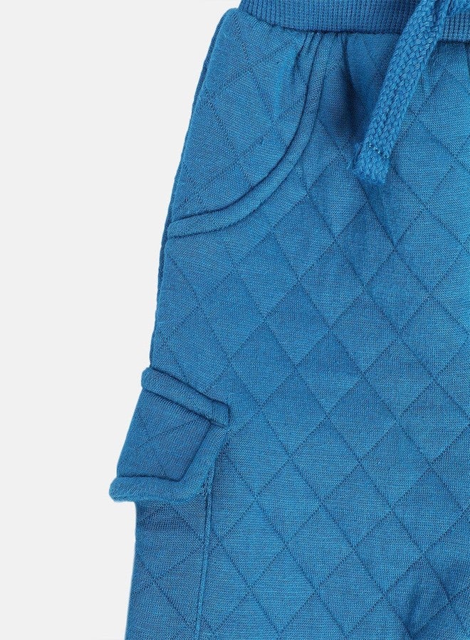 miniklub Baby Full Length Knitted Cotton Blue Color Bottom (0-3M) - Image 5