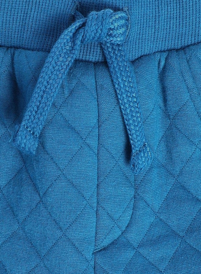 miniklub Baby Full Length Knitted Cotton Blue Color Bottom (0-3M) - Image 4