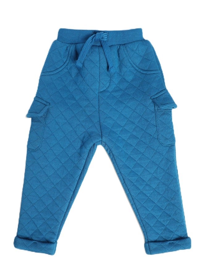 miniklub Baby Full Length Knitted Cotton Blue Color Bottom (0-3M) - Image 1