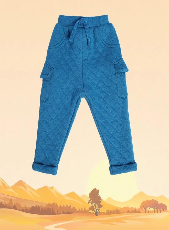 miniklub Baby Full Length Knitted Cotton Blue Color Bottom (0-3M) - Image 2