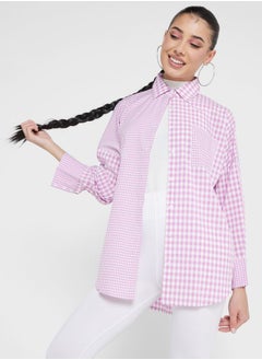 Urban Minx Button Down Checked Shirt
