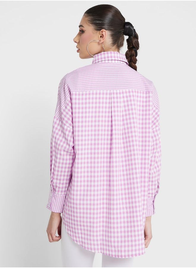 Ginger - Urban Minx Button Down Checked Shirt - Image 1