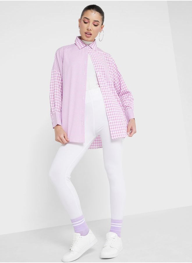Ginger - Urban Minx Button Down Checked Shirt - Image 1