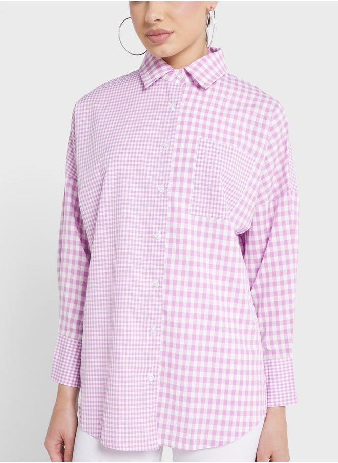 Ginger - Urban Minx Button Down Checked Shirt - Image 1