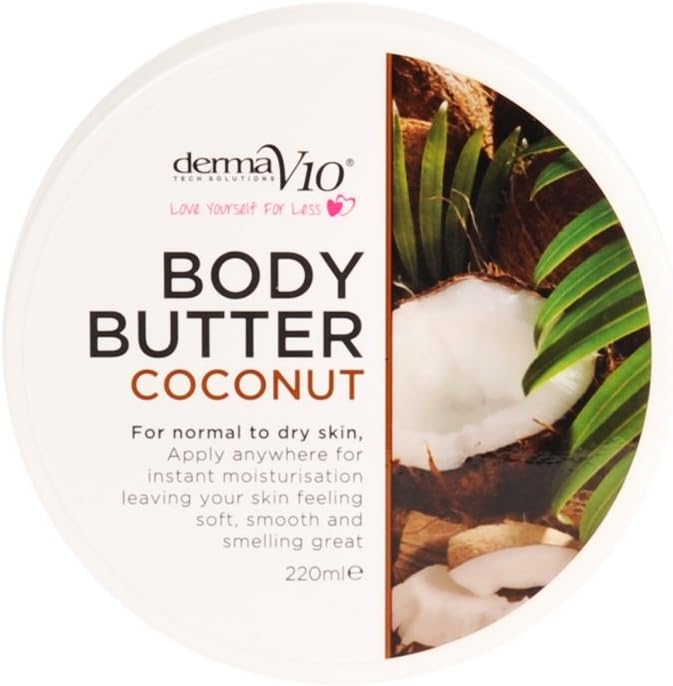 Derma V10 COCONUT Body Butter 220ml - Image 1