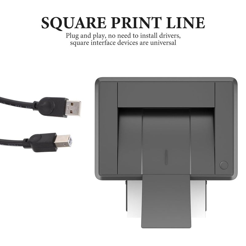 كابل طابعة USB بطول 5 أمتار مع نواة نحاسية، كابل طابعة USB عالمي للاستخدام المكتبي وآلة الفاكس والماسح الضوئي وملحق الطباعة - Image 3