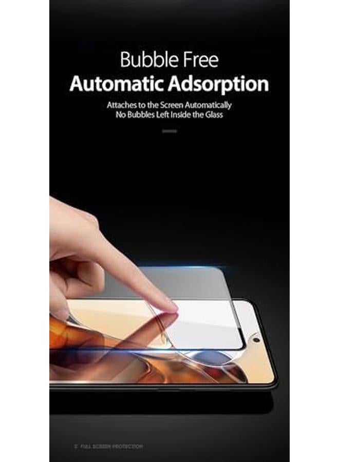 erorex 9D Tempered Glass Screen Protector, Designed For Xiaomi 11T 11T Pro, Medium Alumina Glass Film Full Glue Hd Clear Phone Screen Protector Black (1 Pack) - Image 4
