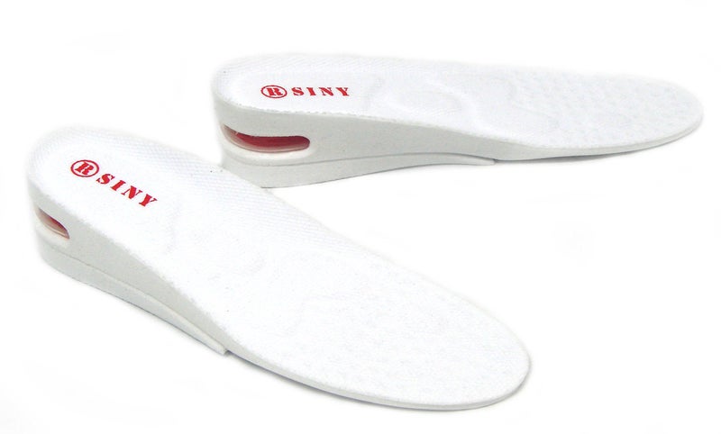 SINY® Full Length 2 inches 2-Layer Shoe Insoles for Men Height Increase Pad Air Cushion Lift Kit Foot Skin Care - Image 1