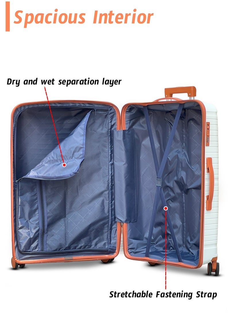 ZAAPPY Hard Shell 2PCS SET (20/24 Inch) Unbreakable Luggage Lightweight, Secured Lock - Image 5