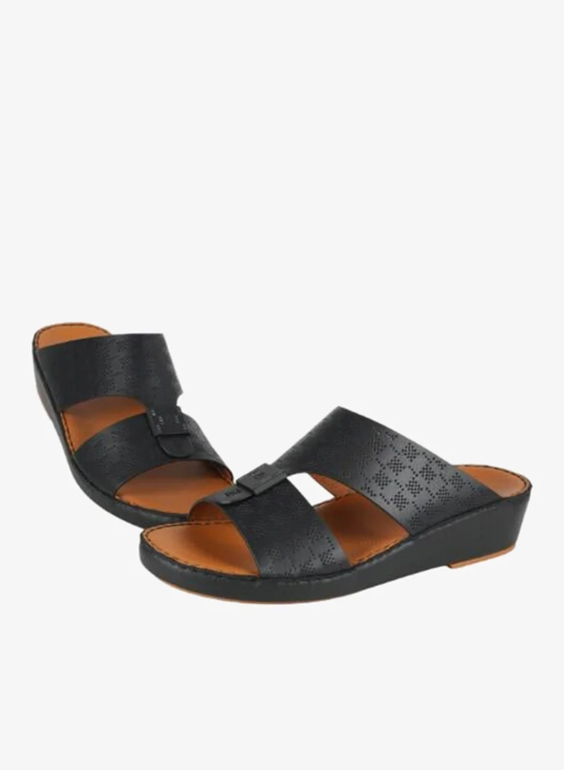 بارجيل أونو 008-3894 Barjeel Uno Mens Arabic Sandals BSP1-62 Black