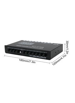 Professional 7 Band Car Equalizer Multifunctional Car Audio EQ Tuning Crossover Amplifier Parametric Equalizer Car Audio Equalizer