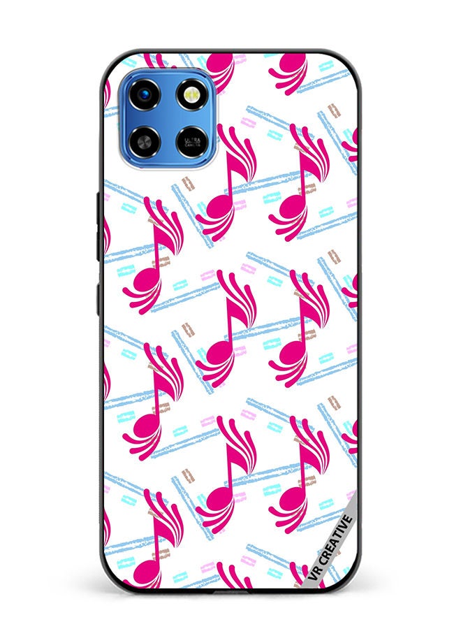 VR CREATIVE Protective Case Cover For Infinix Smart 6 HD Music Pattern Design Multicolour - Image 1