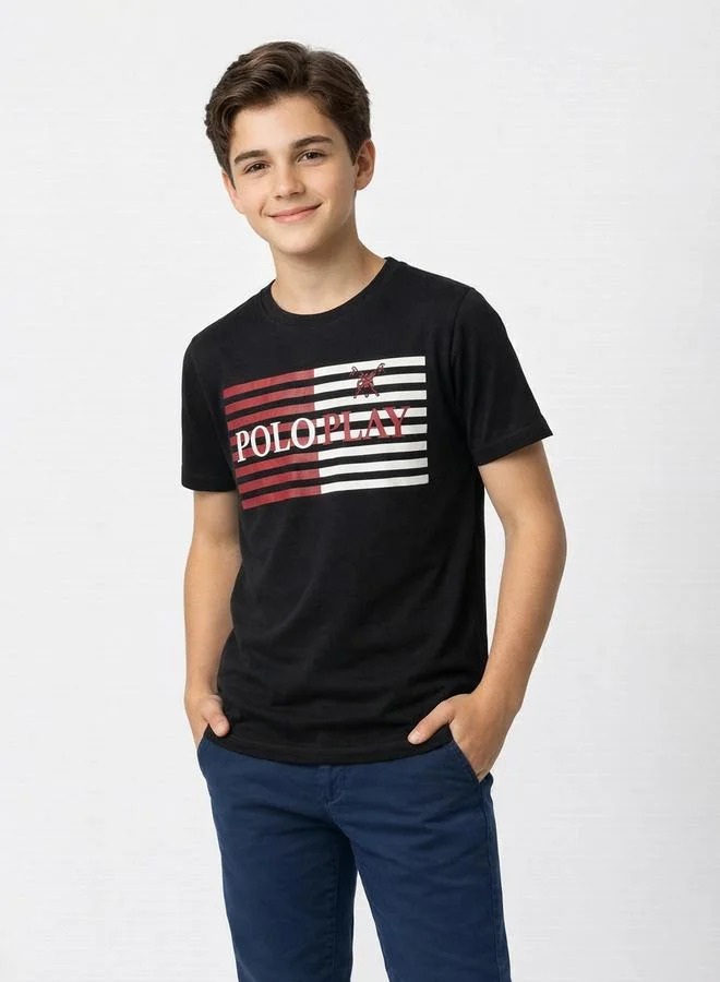 Polo Play Teen Boys Graphic Logo T-Shirt