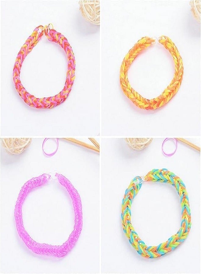 Round Handicraft Loom Elasticated Bracelets Set 12 Colorful Bracelets with Panda Pouch - Image 2