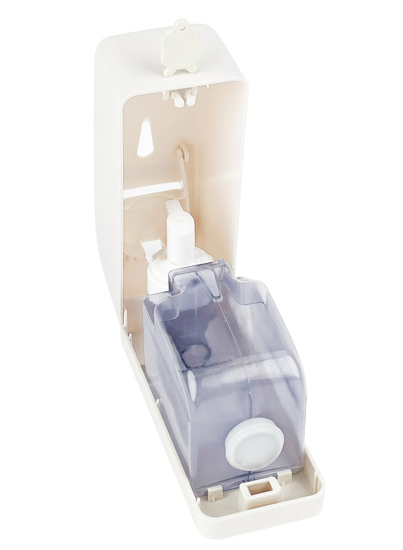 Gator Foam Dispenser | Manual Dispensing Mechanism | Matte Plastic Finish  | Wall-Mountable | Suitable For Bathrooms, Kitchens, Showers, & More | 700 ML - Image 3