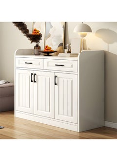 keke Modern Wooden Storage Kitchen Cabinet with Shelves for Living Room & Kitchen  - Image 2