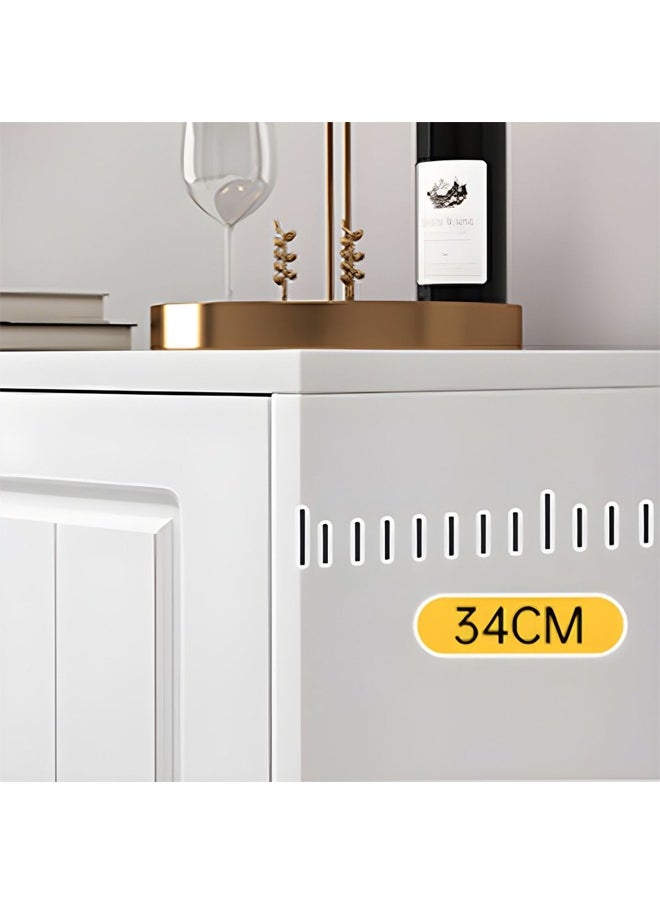 keke Modern Wooden Storage Kitchen Cabinet with Shelves for Living Room & Kitchen  - Image 5