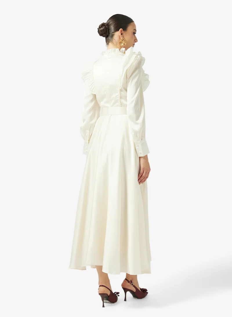 Khizana Ruffled Detail A-line Dress