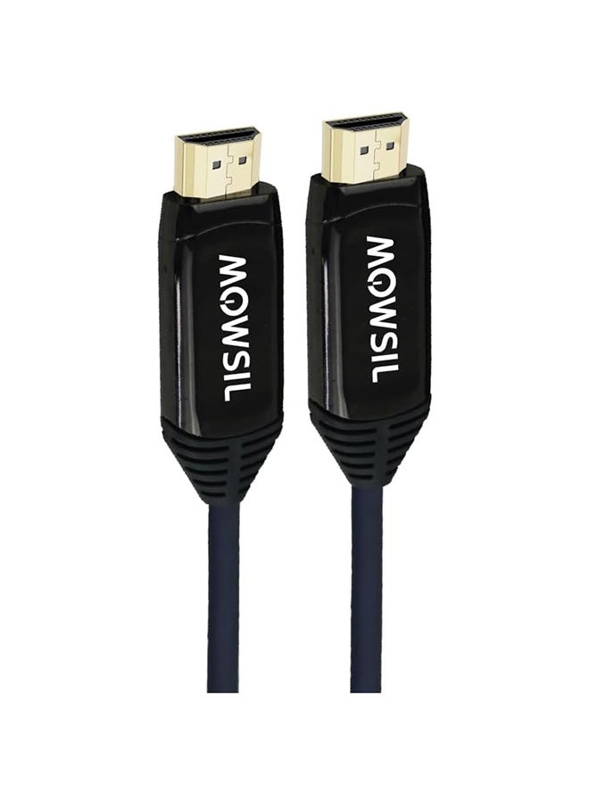 MOWSIL MOWSIL Active Optical AOC-Fiber HDMI 8K 60Hz 2.1 Cable 15Mtr, Supported Resolution UHD 8K@60Hz Bandwidth upto 48 Gbps - Image 1