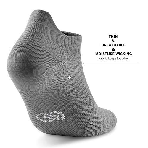 PAPLUS Compression Running Socks For Men and Women (6 Pairs), Ankle Socks with Arch Support, No Show Athletic Socks Low Cut for Running, Cycling, Golf - Image 5