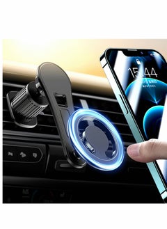 Generic MagSafe Compatible 360° Rotating Magnetic Car Phone Mount - Universal Holder for iPhone 12/13/14 Pro Max & All Smartphones (Black)  - Image 1