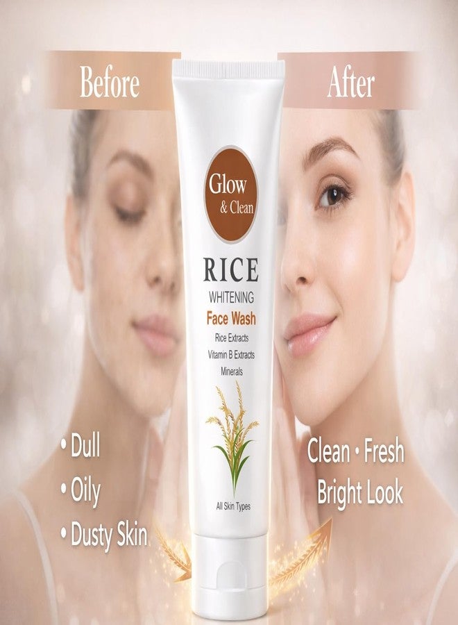 Aasakt Glow & Clean Rice Whitening Face Wash with Rice Extracts, Vitamin B Extracts and Minerals for All Skin Types - Image 4