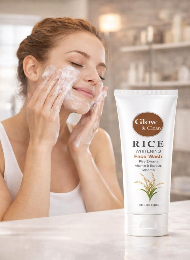 Aasakt Glow & Clean Rice Whitening Face Wash with Rice Extracts, Vitamin B Extracts and Minerals for All Skin Types - Image 3