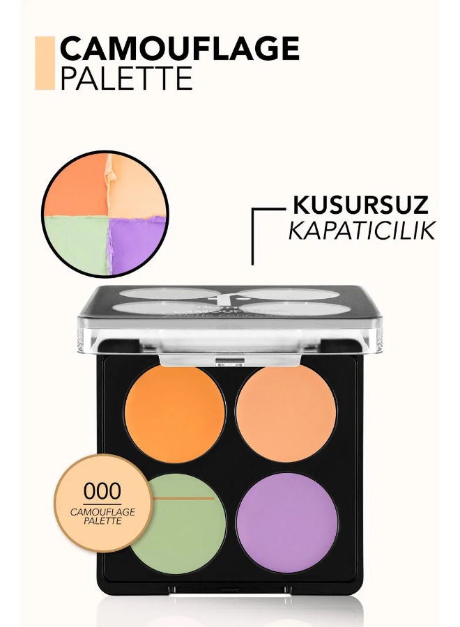 flormar Camouflage Palette Color Balancing 4-Pack Cream Concealer Palette 000 Multicolor - Image 4
