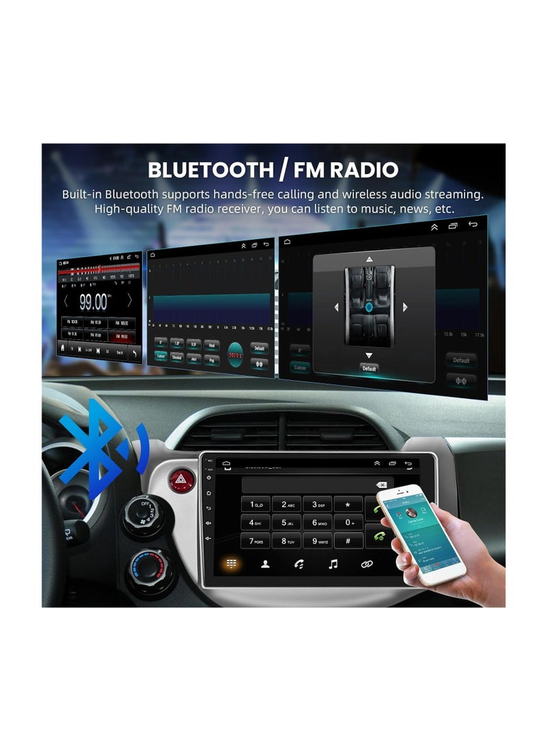 SHEZA STAR - Android Car Stereo for Honda Fit 2008 2009 2010 2011 2012 2013 2GB RAM 32GB ROM MirrorLink WiFi BT, 10 Inch Support Apple Carplay, 2.5D IPS Touch Screen with Backup Camera - Image 1