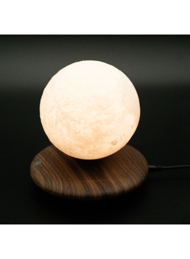 Magnetic Levitation Floating Moon Lamp with Wooden Base, 3D Moon LED Night Light, Anti-Gravity Rotating Lunar Lamp for Bedroom, Living Room, Office Desk Decoration and Unique Gift - Image 2