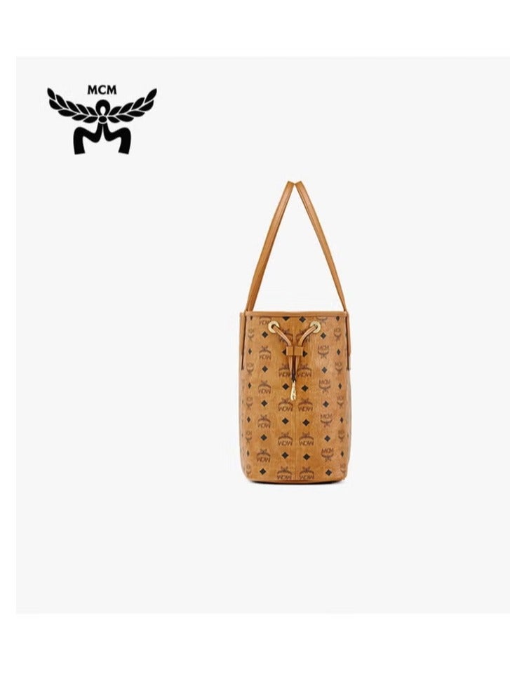 MCM TONI Medium handbag Diagonal tote bag（Brown） - Image 3