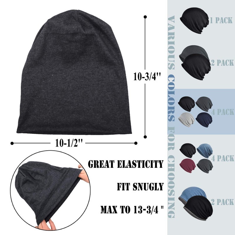 ELLEWIN Slouchy Beanie Hip-Hop Hats Cap for Men Women Soft Lightweight Running Adult Beanie Hats - Image 4