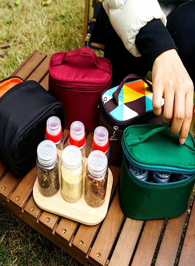CLS Camping Spice Containers Portable Plastic Multifunction Empty Spice Containers Set with Storage Bag - Image 4