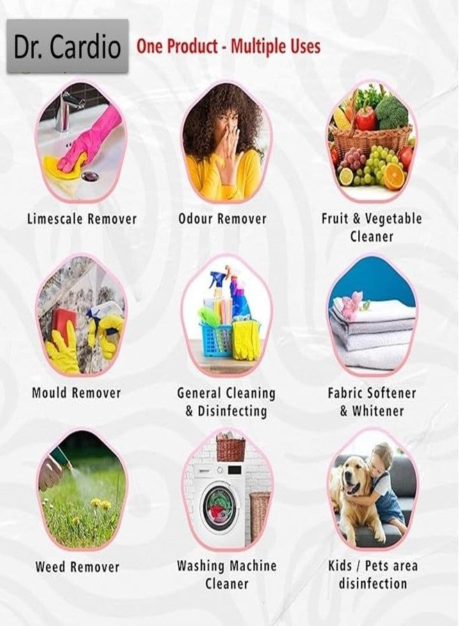 Dr Cardio خل دكتور كارديو للتنظيف، مركز للغاية بنسبة 20%، 1 لتر (20%) - Image 2