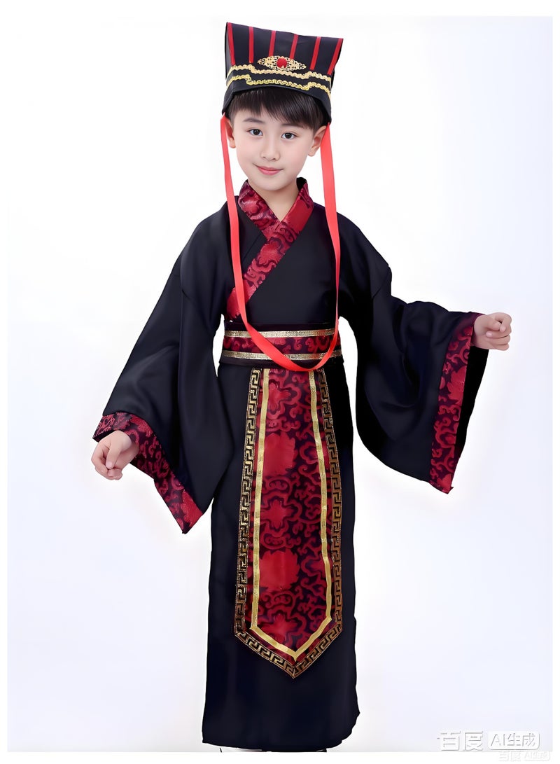 Loquat Boy's Chinese Traditional Costumes Hanfu Dress Tang Suit Ancient For Dress Up Stage Show Performances Cosplay - Image 2