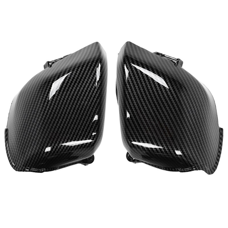 2pcs Carburetor Side Cover Carbon Fiber Style ABS Replacement For CB 400 CB400 VTEC 1999‑2007 - Image 1